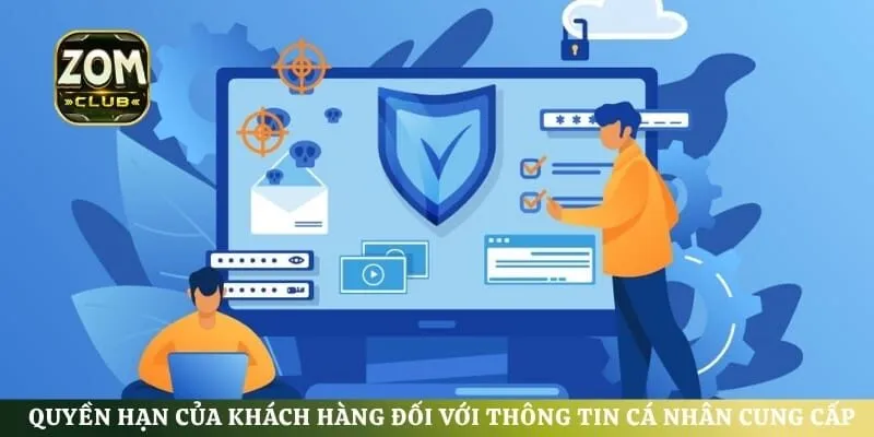 Quyền hạn của khách hàng đối với thông tin cá nhân cung cấp